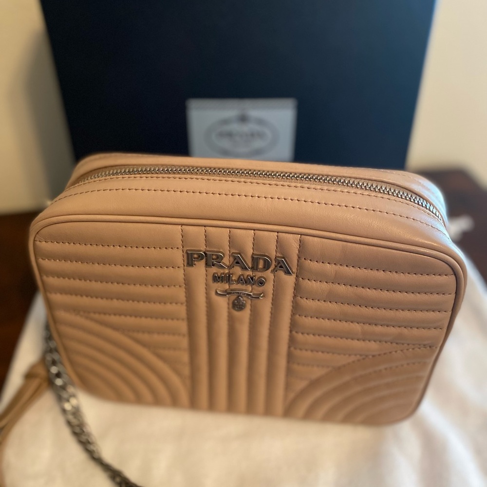 Prada Leather Diagramme Bag